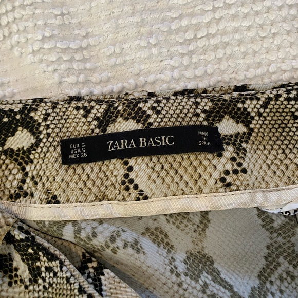 Zara Snake Print Skort Skirt - Picture 6 of 8